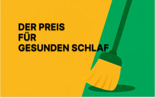 Illustration einer Wohnung mit Staubbesen – Symbolbild für Wohnungsreinigung Kosten und besseren Schlaf